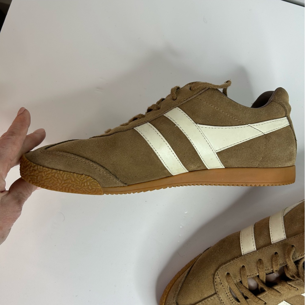 Brown Suede Gola Harrier's Shoes Men's Size 10 - Picture 10 of 15